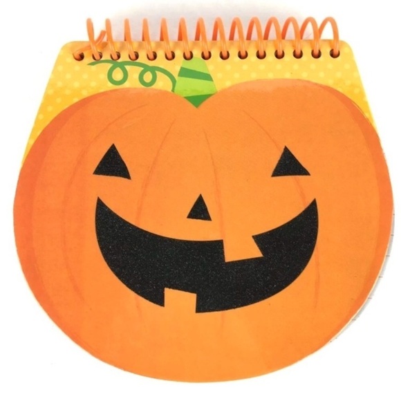 Halloween Spiral Notepads Pumpkin Skull Monster Glitter Planner Girl Accessories - Picture 5 of 8